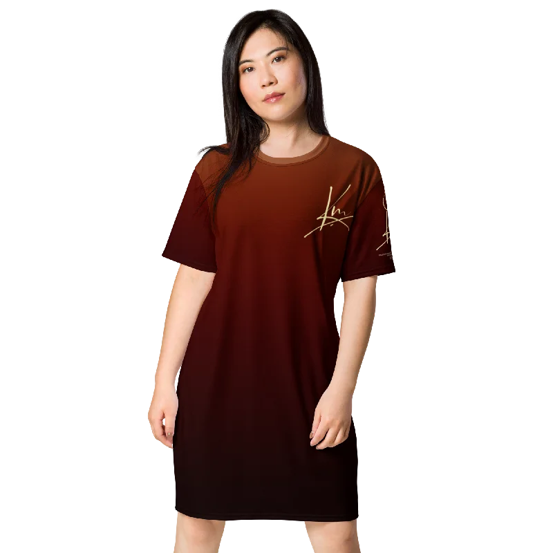 T-shirt dress Real Fur Shearling Chenille