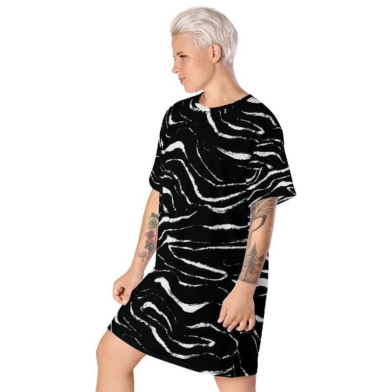T-shirt dress Elasticated Padded Insulated
