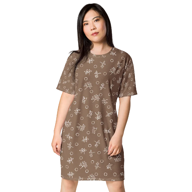 T-shirt dress Graphic T-Shirt Round Neck Polyester