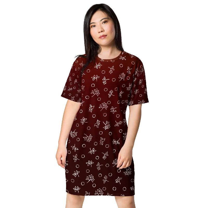 T-shirt dress Welt Pockets Slit Pockets