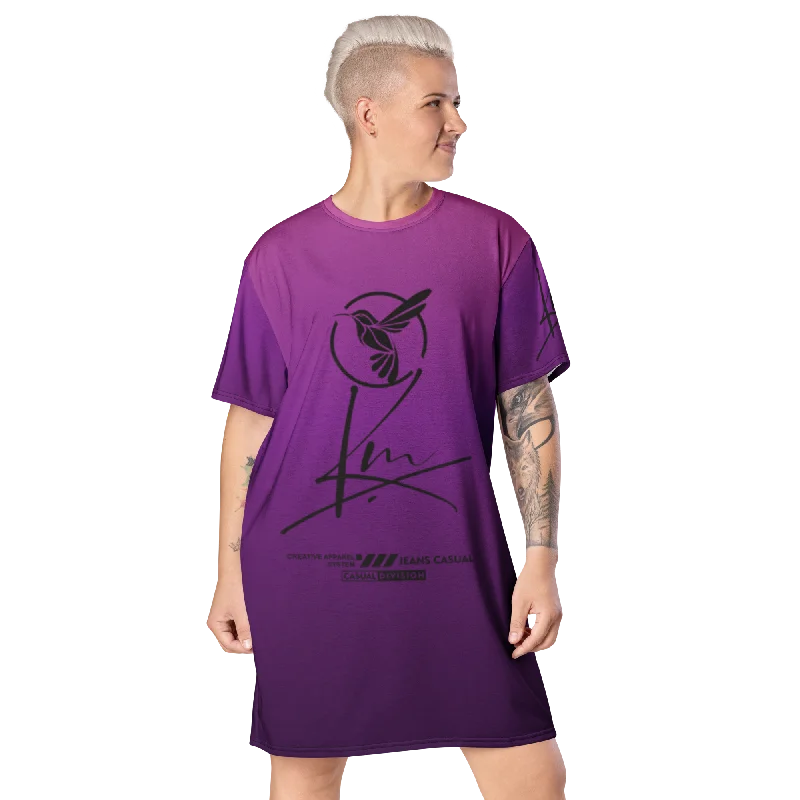 T-shirt dress Zippered Front Buttoned Front Snap Front