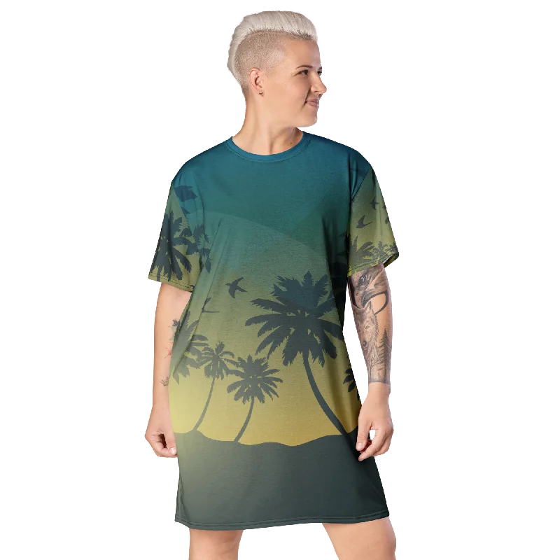 T-shirt dress Front Pockets Side Pockets Patch Pockets