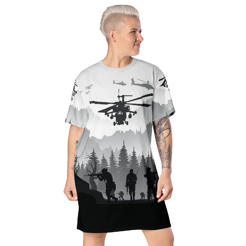 T-shirt dress Mesh Blend Leather Blend Suede Blend