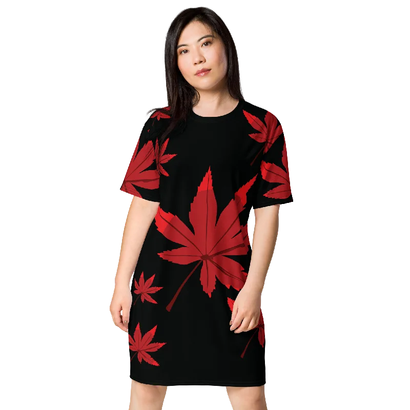 T-shirt dress Ribbed T-Shirt High Neck Heavyweight