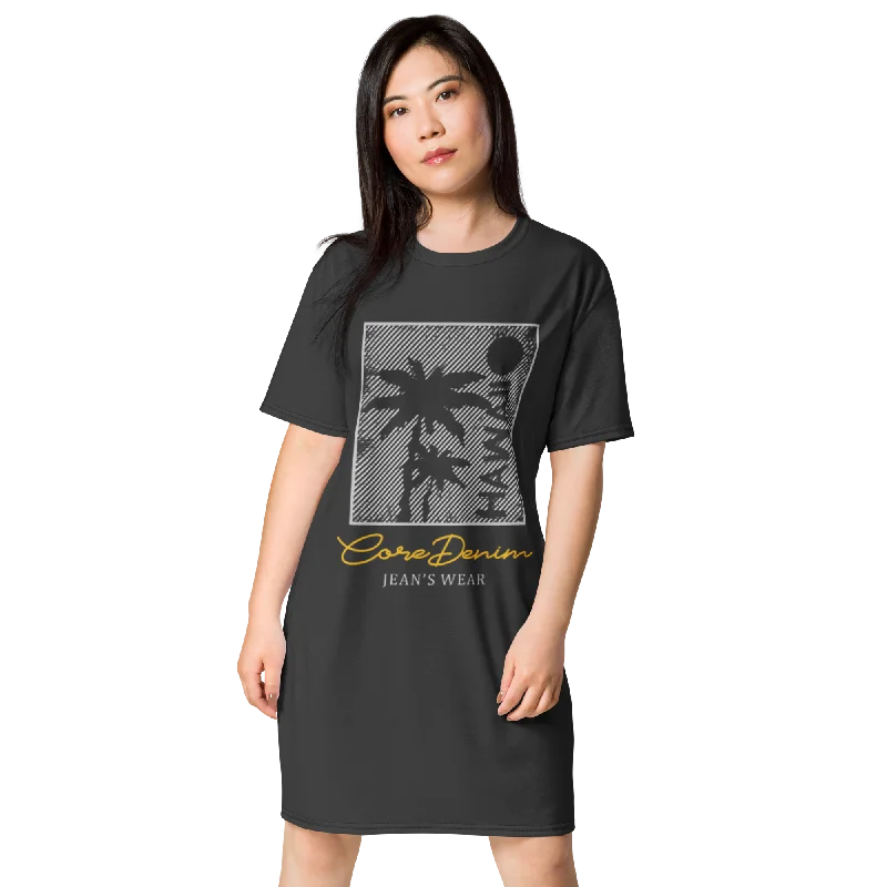 T-shirt dress Elasticated Padded Insulated