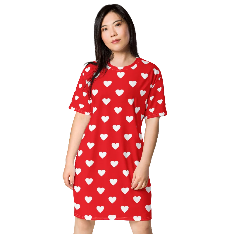 T-shirt dress Hooded Caped Shawl Collar