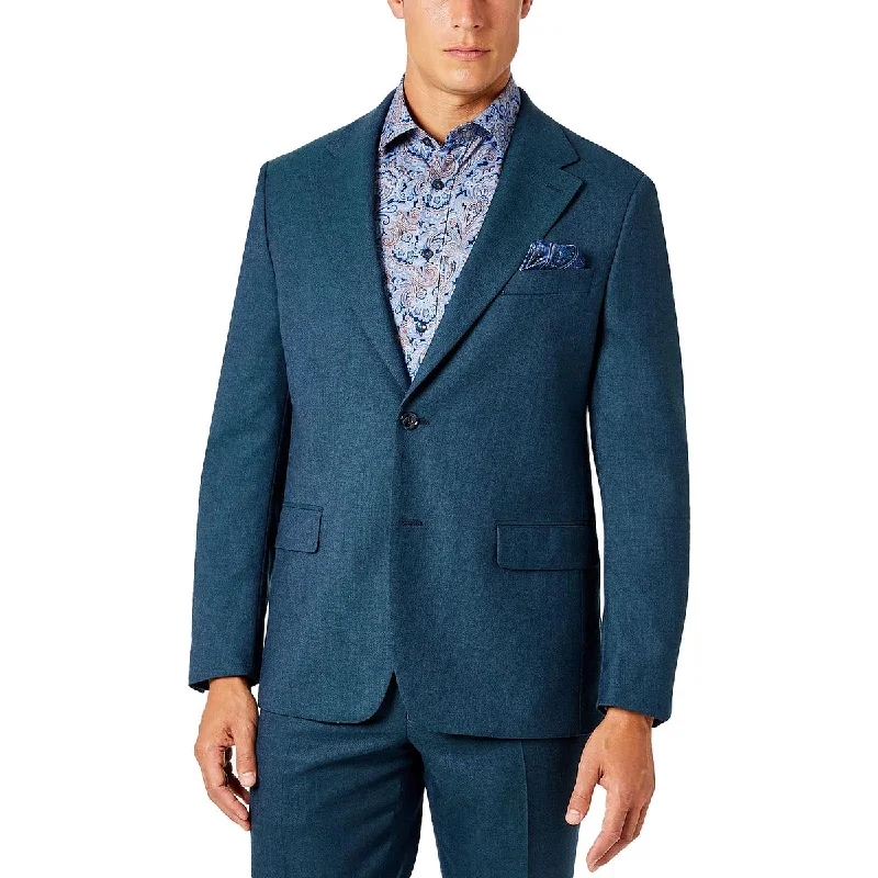Tallia Mens Vector Wool Classic Fit Two-Button Blazer Women's Unique Blazer
