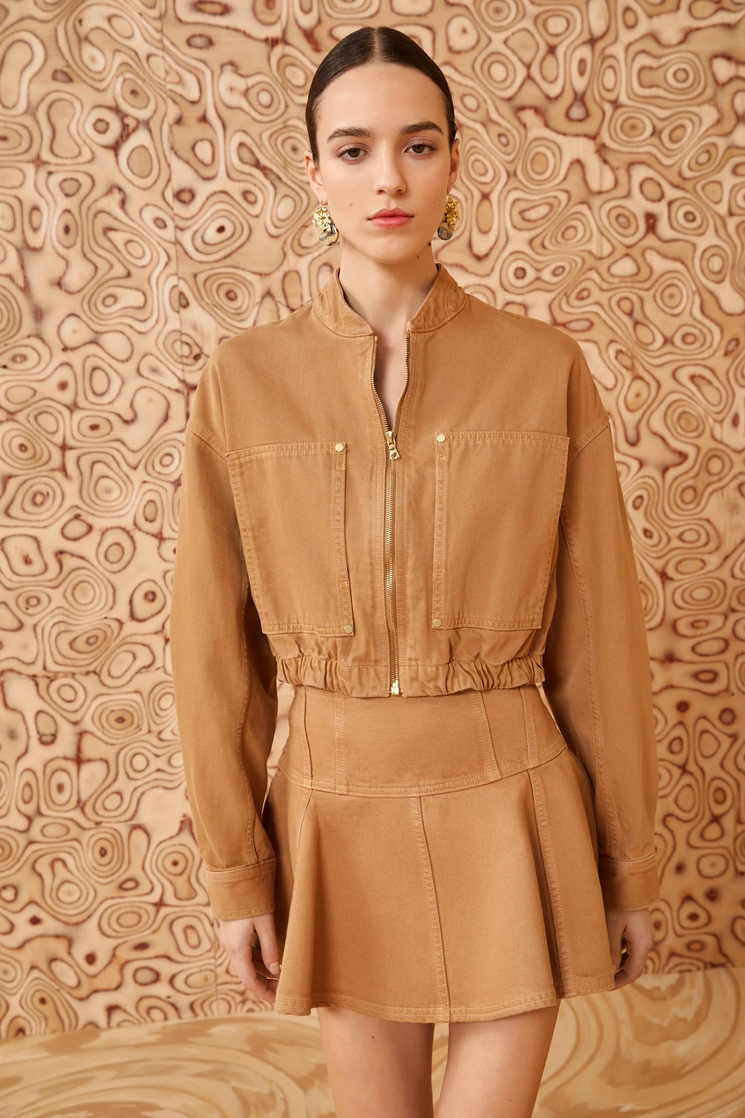 The Alessa Jacket - Tangier Wash Welt Pockets Slit Pockets Flap Pockets