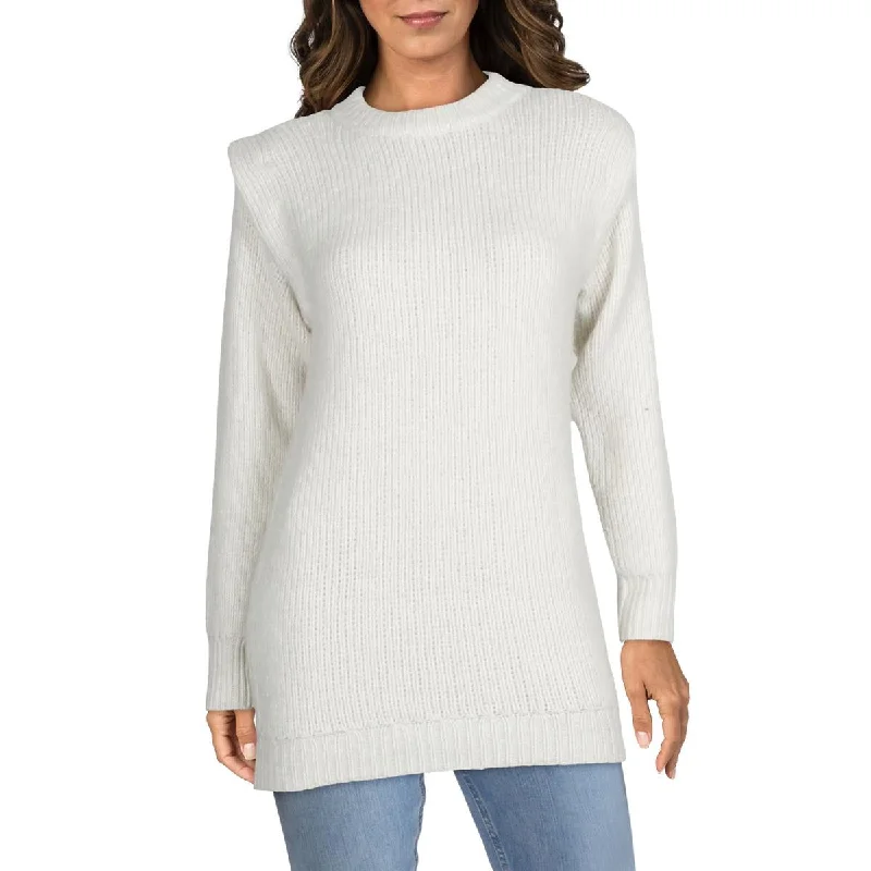 Vero Moda Daisy Women's Ribbed Knit Wide Shoulder Pullover Sweater Sheath Sleeve Elegant Vero Moda Daisy Women's Ribbed Knit Wide Shoulder Pullover Sweater Sheath Sleeve Elegant