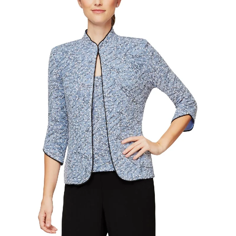 Alex Evenings Womens Petites Textured Glitter Jacket Fleece Jacket Down Jacket Feather Jacket Alex Evenings Womens Petites Textured Glitter Jacket Fleece Jacket Down Jacket Feather Jacket