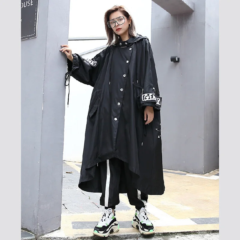 boutique black Coat oversize hooded Coat women Batwing Sleeve asymmetrical design Coats Sleeveless Puffer Vest boutique black Coat oversize hooded Coat women Batwing Sleeve asymmetrical design Coats Sleeveless Puffer Vest