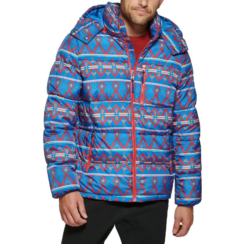 Club Room Mens Water Resistant Hooded Puffer Jacket Print Jacket Jacquard Jacket Patchwork Jacket Club Room Mens Water Resistant Hooded Puffer Jacket Print Jacket Jacquard Jacket Patchwork Jacket