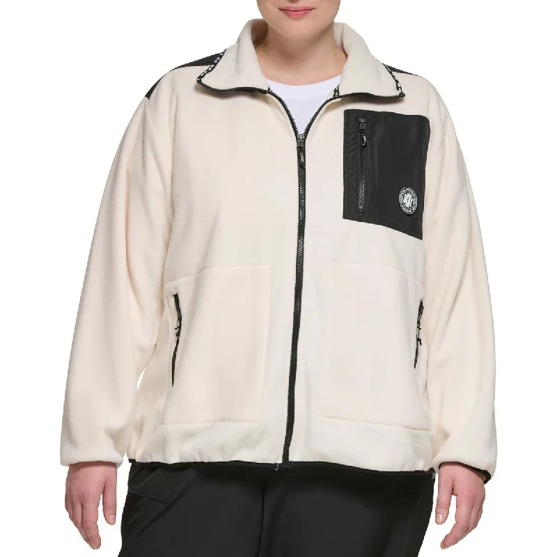 DKNY Sport Womens Plus Polar Fleece Zip-Up Jacket Denim Jacket Leather Jacket Suede Jacket DKNY Sport Womens Plus Polar Fleece Zip-Up Jacket Denim Jacket Leather Jacket Suede Jacket