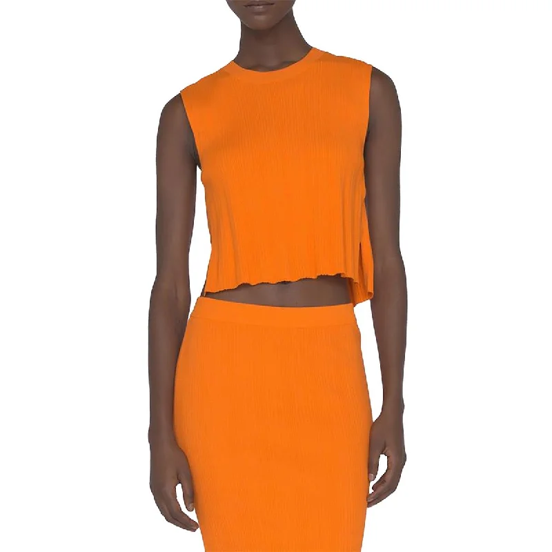 FRAME Womens Ribbed Cut-Out Pullover Top Mock Neck Pullover