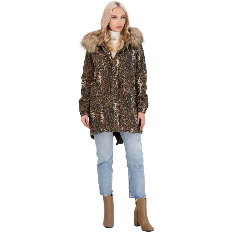 Lucky Brand Women's Cinch Waist Anorak Jacket with Faux Fur Trim Hood Ribbed Jacket Pleated Jacket Ruffled Jacket Lucky Brand Women's Cinch Waist Anorak Jacket with Faux Fur Trim Hood Ribbed Jacket Pleated Jacket Ruffled Jacket