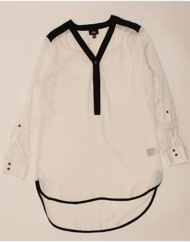 MOSSIMO Womens See Through Pullover Shirt Dress UK 14 Medium White Boat Neck Sweater MOSSIMO Womens See Through Pullover Shirt Dress UK 14 Medium White Boat Neck Sweater