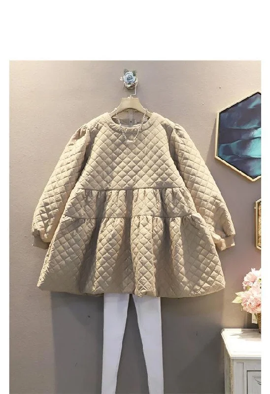 New Fashion Women O-neck Collar Pullover Casual Loose Pleated Temperamen Dress Chenille Soft Sweater New Fashion Women O-neck Collar Pullover Casual Loose Pleated Temperamen Dress Chenille Soft Sweater