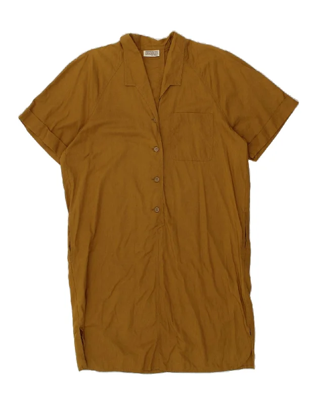 PENNY BLACK Womens Pullover Shirt Dress UK 16 Large Brown Cotton Long Sleeve Pullover PENNY BLACK Womens Pullover Shirt Dress UK 16 Large Brown Cotton Long Sleeve Pullover