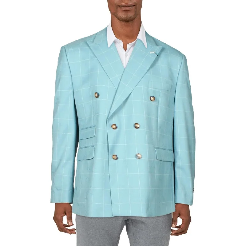 Tayion By Montee Holland Mens Window Pane Classic Fit Suit Jacket Jacket Blazer Coat Tayion By Montee Holland Mens Window Pane Classic Fit Suit Jacket Jacket Blazer Coat
