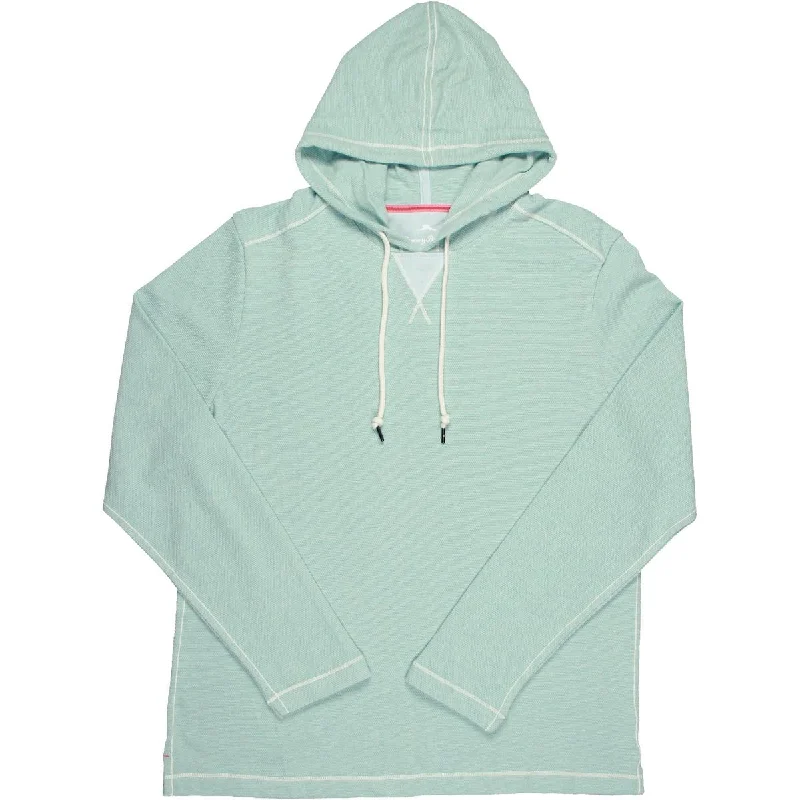 Tommy Bahama Mens Jolla Textured Pique Hoodie Hoodie with Drawcord Adjustable Secure Tommy Bahama Mens Jolla Textured Pique Hoodie Hoodie with Drawcord Adjustable Secure