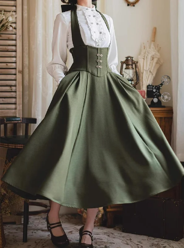 Forest Wardrobe~Vintage Lolita Skirt Fishbone Halter SK Autumn Jacket One-Shoulder Jacket Off-the-Shoulder Jacket Asymmetrical Jacket Forest Wardrobe~Vintage Lolita Skirt Fishbone Halter SK Autumn Jacket One-Shoulder Jacket Off-the-Shoulder Jacket Asymmetrical Jacket