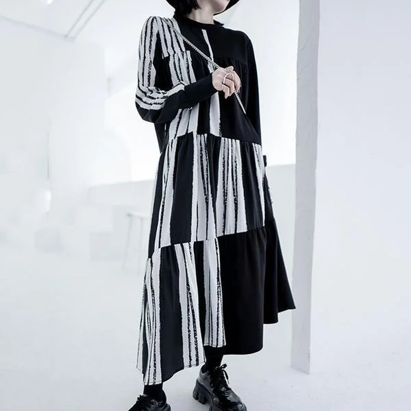 Women Fashion Irregular O neck Collar Pullover Dress Winter New Street Trendy Shawl Collar Sweater Women Fashion Irregular O neck Collar Pullover Dress Winter New Street Trendy Shawl Collar Sweater
