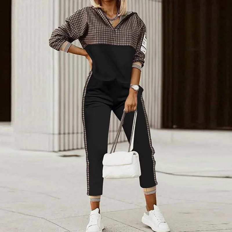 Women Print Loose Hoodie Hoodie with Hem Ribbing Snug Secure