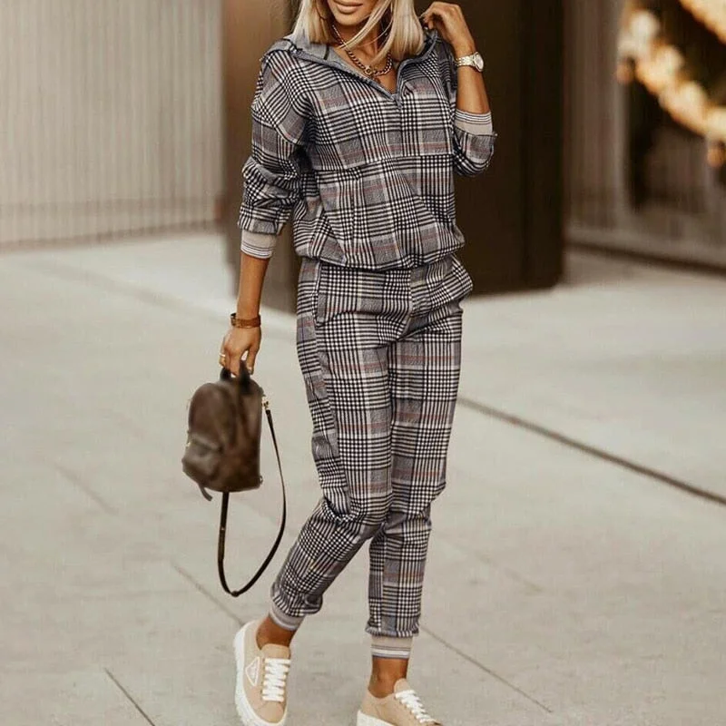 Brown Plaid(Hooded)