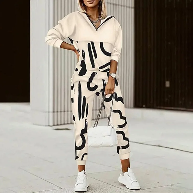 Letter Print(Hooded)