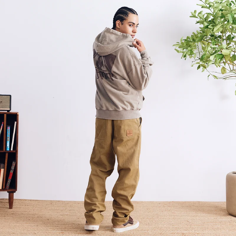 BURNIN* “97’series” worn square logo washed and distressed hooded sweatshirt Hoodie with Relaxed Fit Easy Casual BURNIN* “97’series” worn square logo washed and distressed hooded sweatshirt Hoodie with Relaxed Fit Easy Casual