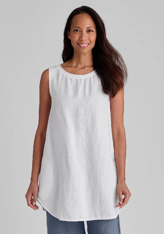 Coastal Tunic - Linen Tank Top adorable tank top