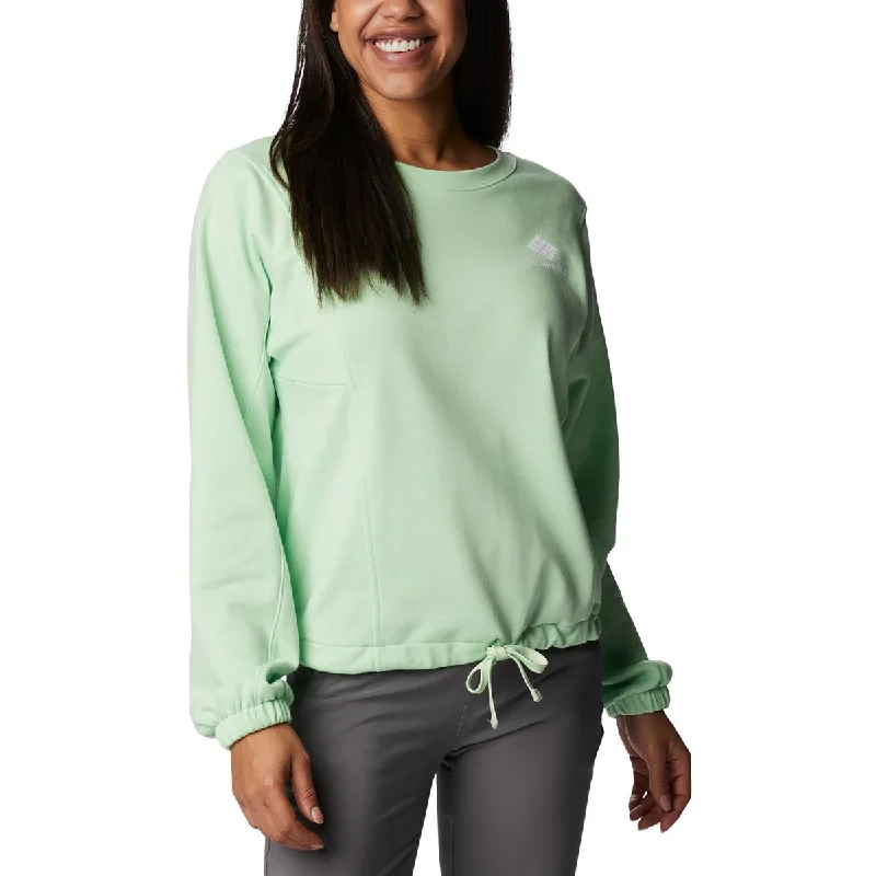 Columbia Womens Petites Athletic Running Sweatshirt Graphic Hoodie Design Print