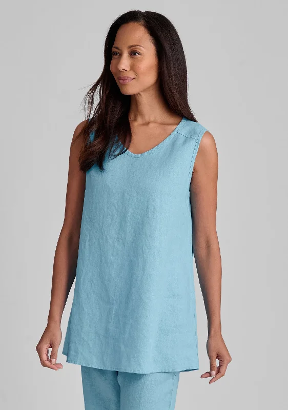 Dreamy Tank - Linen Tank Top flirty tank top