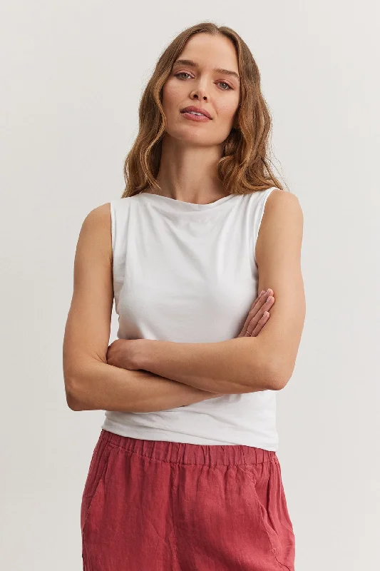 EMILIA TANK TOP sheer tank top