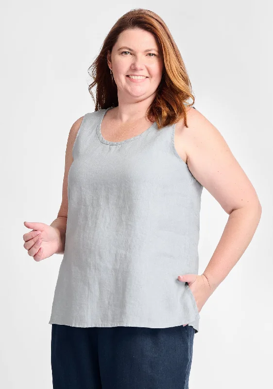Fundamental Tank - Linen Tank Top - FINAL SALE black tank top