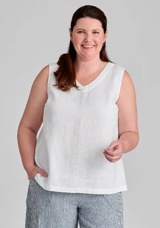 Gem Tank - Linen Tank Top pastel tank top