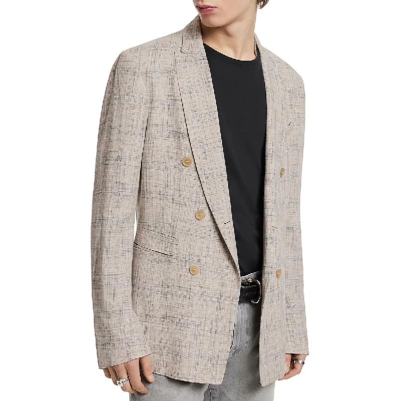 John Varvatos Mens Suit Separate Business Sportcoat Modern Asymmetric Coat