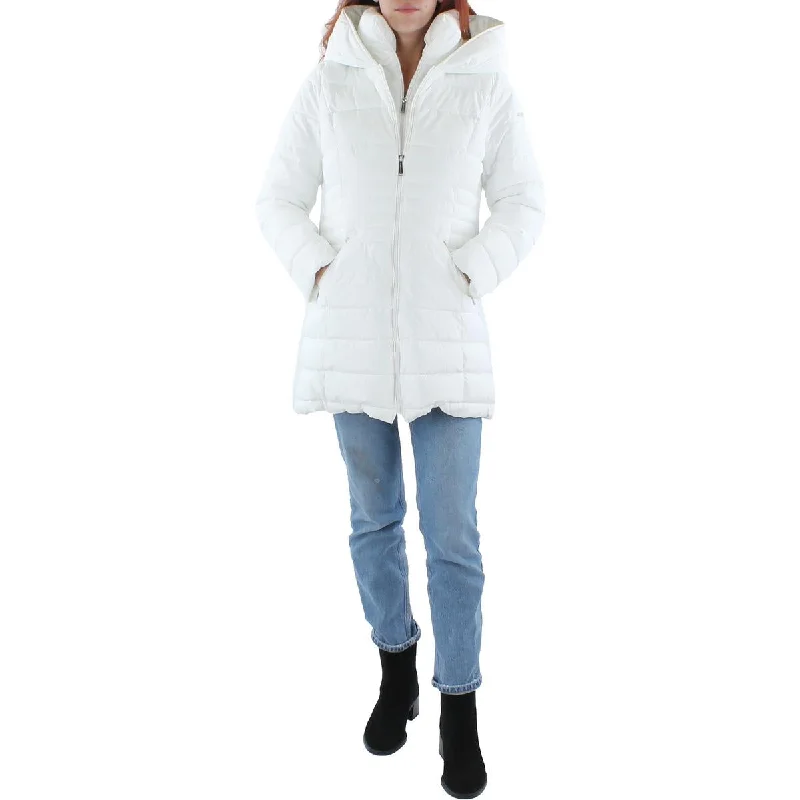 Laundry by Shelli Segal Quilted Mid-Length Puffer Coat with Bib Lining Relaxed Fit Blazer Laundry by Shelli Segal Quilted Mid-Length Puffer Coat with Bib Lining Relaxed Fit Blazer