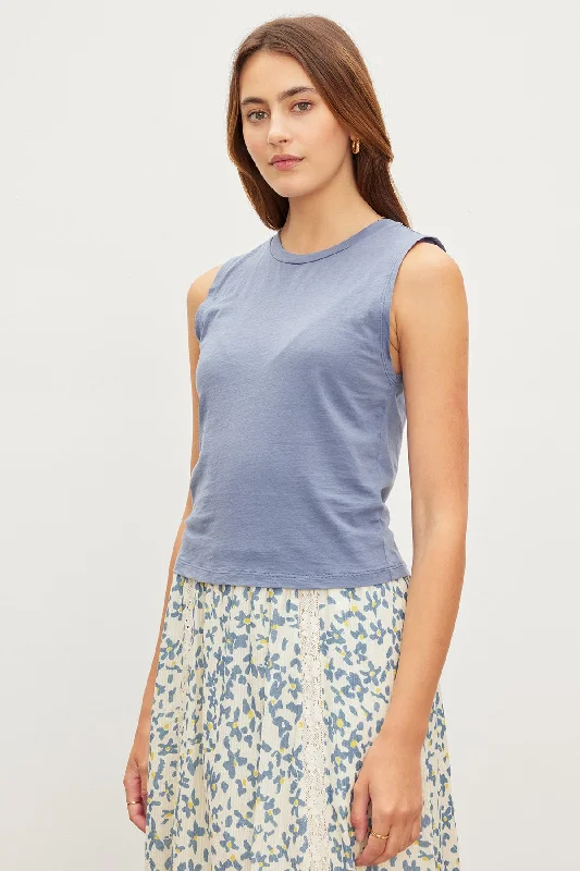 MAGSON CREW NECK TANK TOP open back tank