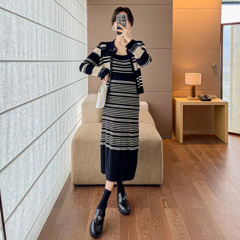 Black Striped Suit