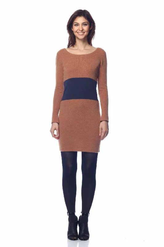 Oksana Scoop Neck Convertible Dress/Cardigan Collared Crew Neck Turtle Neck