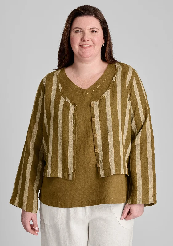 Tobacco Wide Stripe