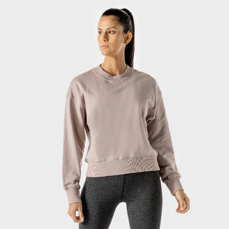 Women's Fitness - Sweatshirt - Bark Hoodie with Raw Hem Edgy Unfinished
