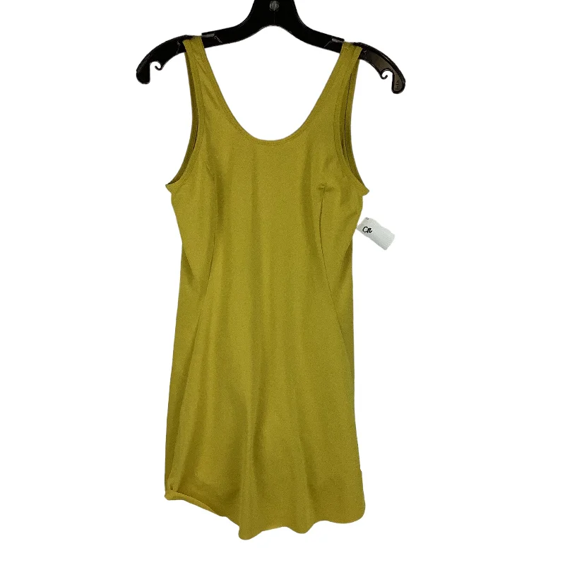 Yellow Athletic Dress Dsg Outerwear, Size S Zipper Front Biker Jacket