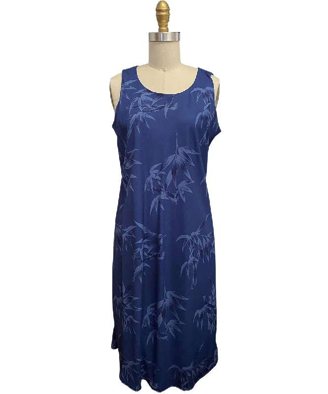 Bamboo Navy Tank Dress
