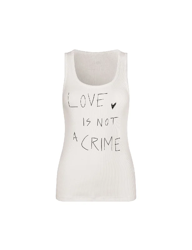 2x2 Cotton Amour Tank Top,  Cloud Dancer vintage tank top