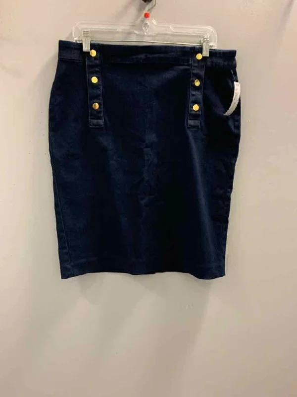 ANN TAYLOR Dresses and Skirts Size 14P DARK BLUE Skirt