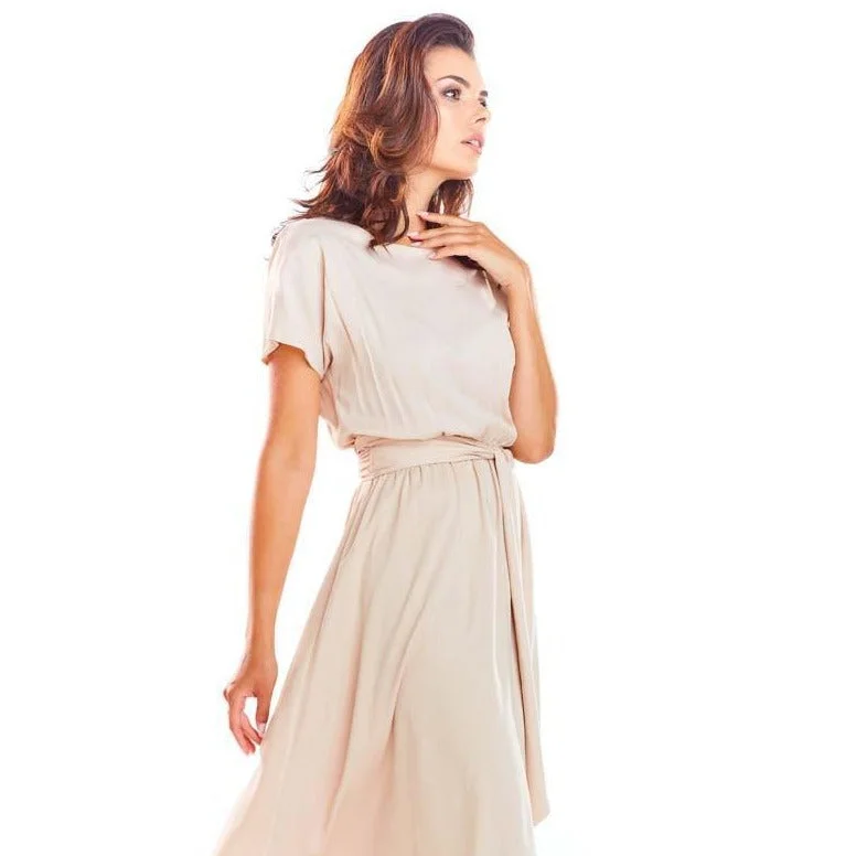 Beige Awama Dress