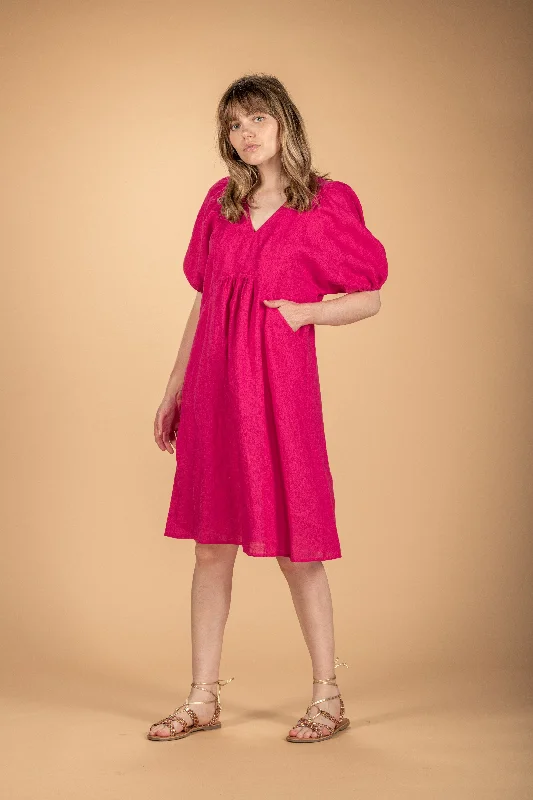Berthe Linen Gauze Dress