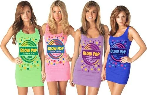 Blow Pop Bubble Gum Tank Dresses